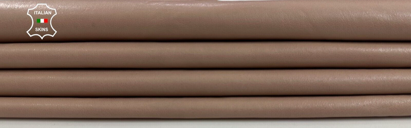 DEEP NUDE PINK Thin Soft Italian Lambskin leather hides skins 6+sqf 0.5mm #C2303