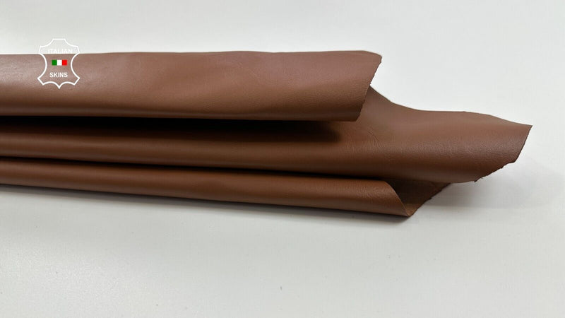 RUST TAN BROWN Italian Goatskin Goat leather hides skins 5sqf 0.8mm #C3043