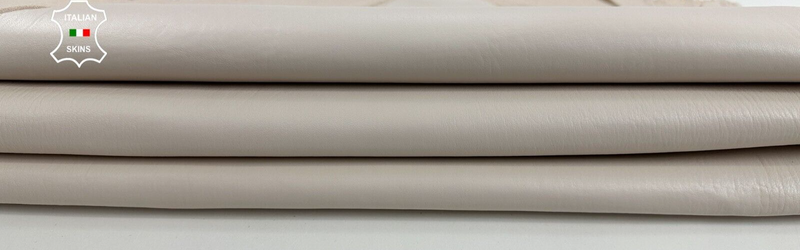 CREAM Soft STRETCH Backed Lambskin Sheep leather hides skins 4+sqf 1.0mm #C2812