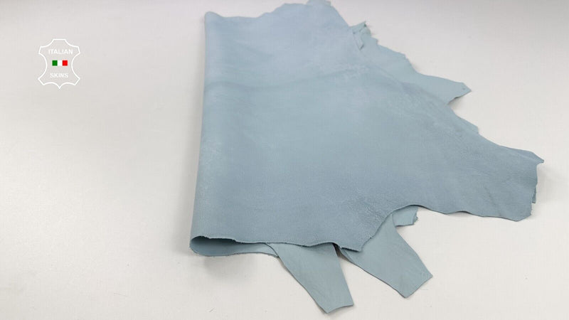 BABY BLUE NAKED Soft Italian Lambskin leather hide 2 skins 12sqf 0.9mm #C2310