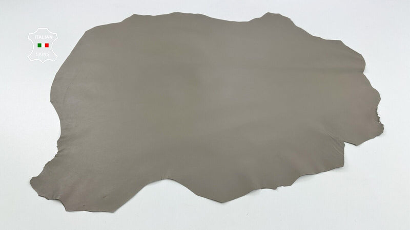 OYSTER GREY Thin Soft Italian Lambskin leather hide Bookbinding 6sqf 0.6mm C2881