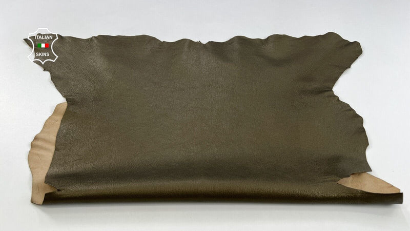 OLD BRONZE PEARLIZED ROUGH Thick Italian Goatskin Goat leather 5sqf 1.3mm #C2013