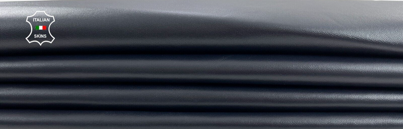 VERY DARK BLUE Thick Soft Italian Lambskin leather hides skins 7+sqf 1.2mm #C863