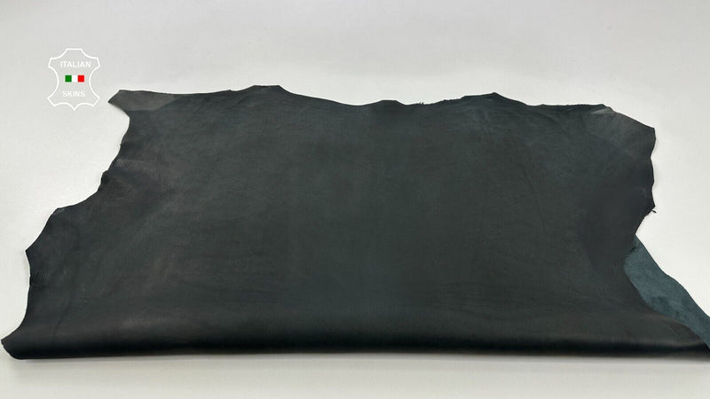 NATURAL ANTHRACITE MIDNIGHT NAKED Lambskin leather hides skins 8sqf 1.0mm #C2387