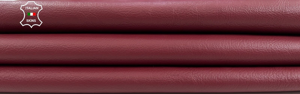 WINE BORDEAUX ROUGH Thick Goatskin Goat leather hides skins 8sqf 1.4mm #C2110