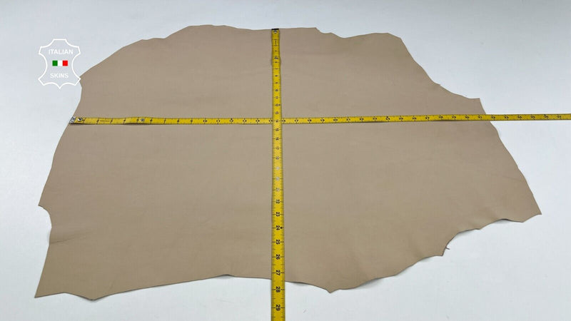 LIGHT BEIGE Soft Italian Lambskin Sheep Lamb leather hides 6+sqf 0.7mm #C1971