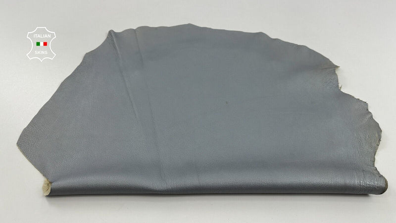 GREY PEARLIZED ROUGH Thick Soft Lambskin Sheep leather hides 6sqf 1.4mm #C2865