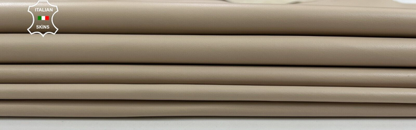 LIGHT BEIGE Thin Soft Italian Lambskin Sheep leather 3 skins 20sqf 0.5mm #C1978