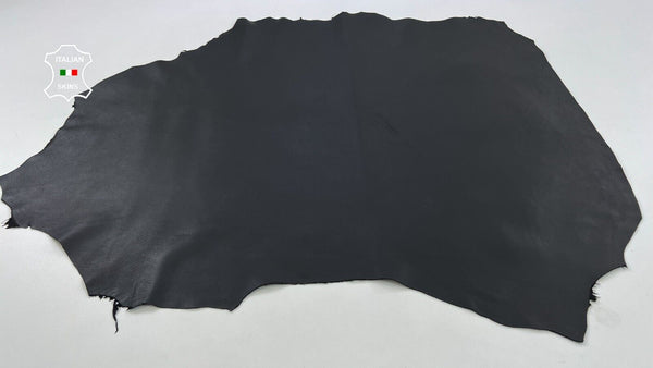 BLACK Thick Soft Italian Lambskin leather hides Bookbinding 7sqf 1.1mm #C1255