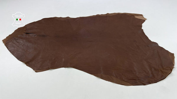 BROWN Thin Soft Stretch Lambskin Sheep Lamb leather skin hides 5sqf 0.6mm #C1606