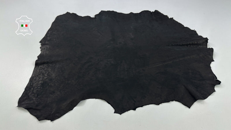 VINTAGE BLACK Soft Italian Goatskin Goat leather hides skins 5sqf 1.0mm #C2277