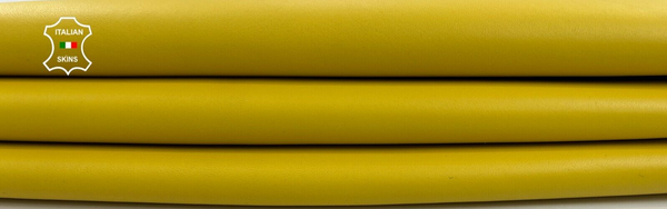 YELLOW Thick Italian Lambskin Sheep Lamb leather hides skins 8+sqf 1.2mm #C1415