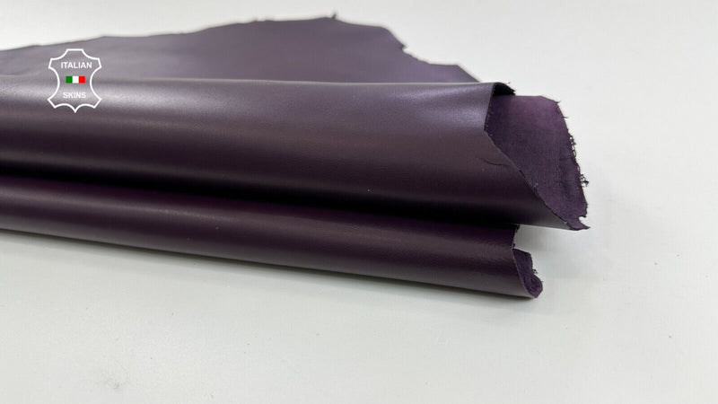 EGGPLANT PURPLE SMOOTH Strong Italian Goatskin Goat leather 4sqf 0.9mm #C2738