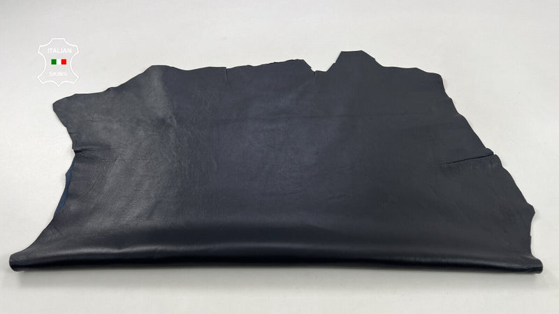 VERY DARK BLUE Thick Soft Italian Lambskin leather hides skins 7+sqf 1.2mm #C863