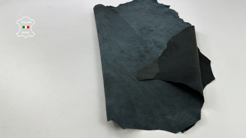 NATURAL ANTHRACITE MIDNIGHT NAKED Lambskin leather hides skins 8sqf 1.0mm #C2387