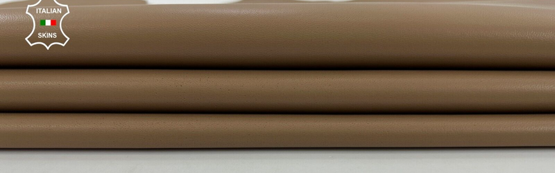 CAFE LATTE BEIGE Soft Italian Lambskin leather hide Bookbinding 6sqf 0.7mm #C658