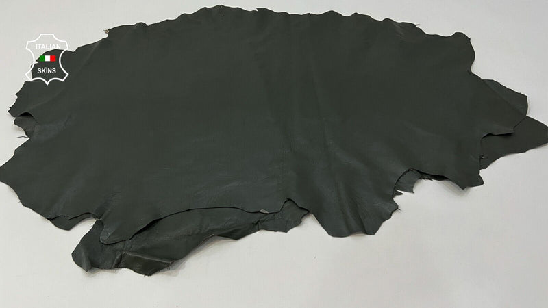 ARMY GREEN Soft Italian Lambskin Sheep leather hides 2 skins 14+sqf 0.9mm #C252