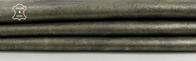 METALLIC ANTIQUED BRONZE Soft Italian Goatskin leather hides 5+sqf 0.9mm #C2517