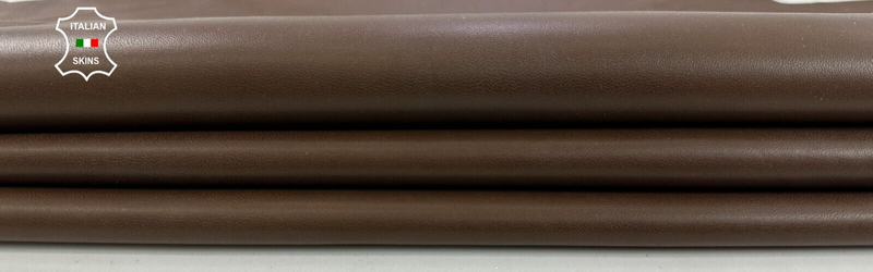 BROWN Soft Italian Lambskin Sheep leather  hides Bookbinding 4+sqf 0.7mm #C2737