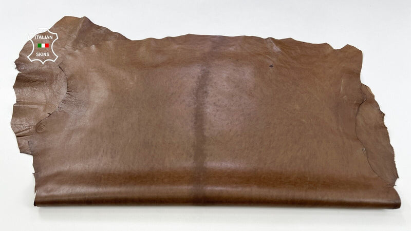 BROWN ANTIQUED Soft Italian Lambskin Sheep leather 2 skins 14sqf 0.7mm #C2014