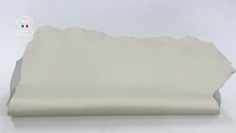 IVORY Thick Italian Goatskin Goat leather Bookbinding hides 6+sqf 1.1mm #C1727