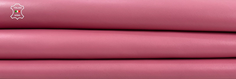 PINK Thick Soft Italian Lambskin sheep Lamb leather hides skins 6sqf 1.1mm C671