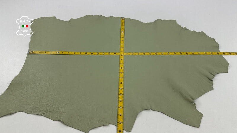 SAGE GREEN ROUGH Thick Soft Italian Goatskin leather skin hides 5sqf 1.1mm C2933