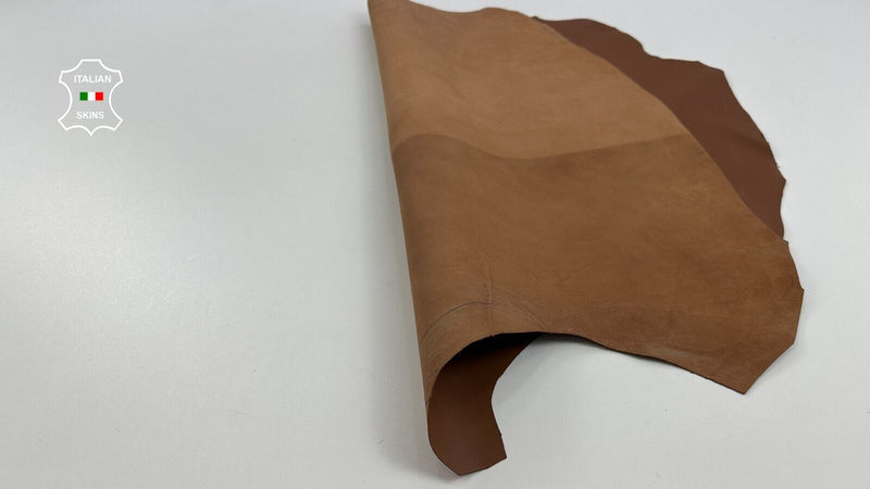 RUST TAN BROWN Italian Goatskin Goat leather hides skins 5sqf 0.8mm #C3043