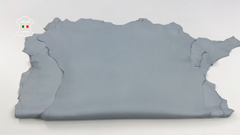 LIGHT GREYISH BLUE Thin Soft Italian Lambskin leather 5 skins 18sqf 0.6mm #C2301