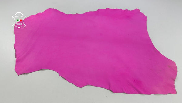 NATURAL NAKED BRIGHT PINK VINTAGE LOOK Soft Lambskin leather 7sqf 0.7mm #C2735