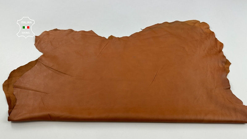 NATURAL TAN Thin Soft Italian Lambskin leather hides skins 6+sqf 0.5mm #C2268