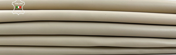 BEIGE Thick Soft Italian Lambskin Sheep leather hides 2 skins 12sqf 1.1mm #C888