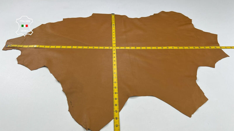 TAN LIGHT BROWN Soft Italian Lambskin Sheep Lamb leather hide 5+sqf 0.7mm #C1972