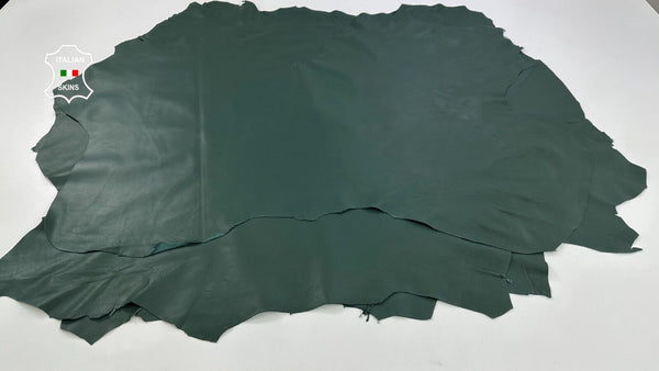 JUNGLE GREEN COLOR Soft Lambskin Lamb Sheep leather 3 skins 25sqf 0.8mm C2681