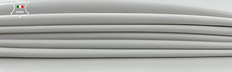 MILK WHITE Soft Italian Lambskin sheep leather hides 7 skins 35sqf 0.7mm #C661