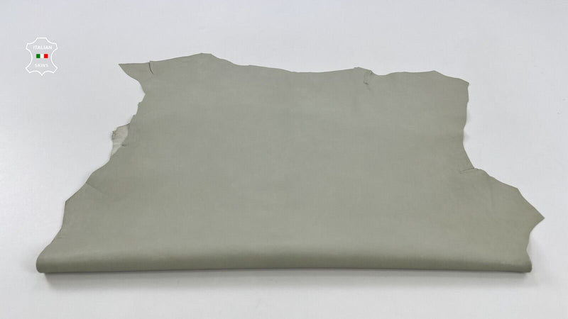 LIGHT KHAKI GREEN Soft Italian Lambskin sheep leather hides 4sqf 0.8mm C669