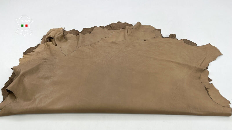 DIRTY PEANUT BUTTER BEIGE Very Soft Lambskin leather 5 skins 30sqf 0.8mm #C746