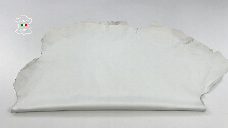 OFF WHITE Thin Soft Italian Lambskin Sheep Lamb leather hides 6sqf 0.5mm #C1963