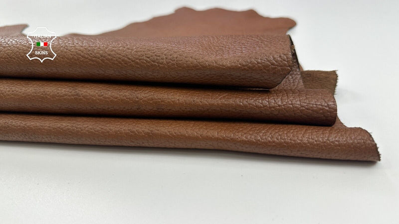 BROWN GRAINY ANTIQUED Soft Italian Lambskin leather hide skin 7+sqf 1.0mm #C2267