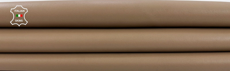 SAND DEEP NUDE Soft Italian Lambskin sheep leather hides skins 5+sqf 1.0mm #C666