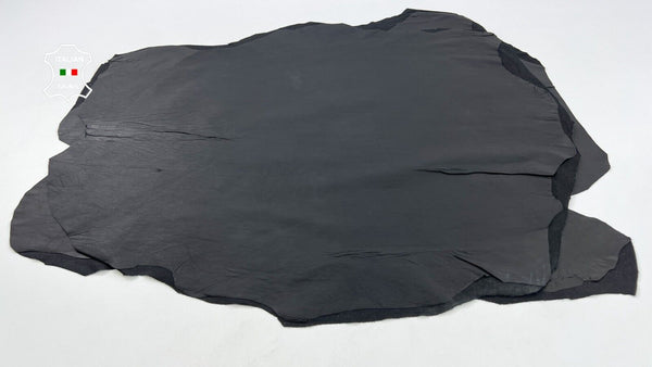 BLACK Soft Italian STRETCH Lambskin leather hides 2 skins 12+sqf 0.7mm #C1495