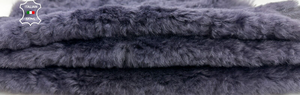 OLD MAUVE Soft Italian sheepskin Hair on fur Leather Lamb hides 18"x24" #C2720