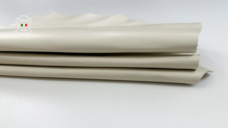 IVORY Italian Lambskin Sheep Lamb leather hides Bookbinding 6sqf 0.8mm #C2272