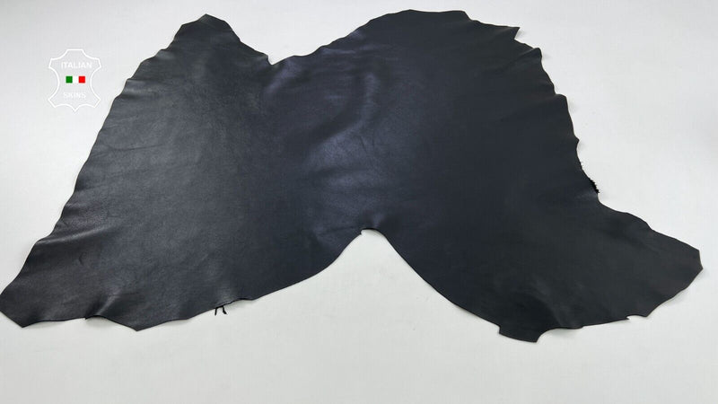 jet black Thick Soft Italian Lambskin Lamb Sheep leather hides 6sqf 1.1mm C766