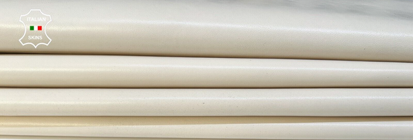 IVORY Italian Lambskin Lamb leather hides Bookbinding 2 skins 10+sqf 0.8mm B8943