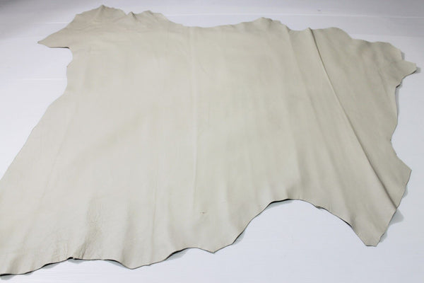 IVORY Italian soft lambskin lamb sheep leather hide hides skin skins 6sqf 0.7mm