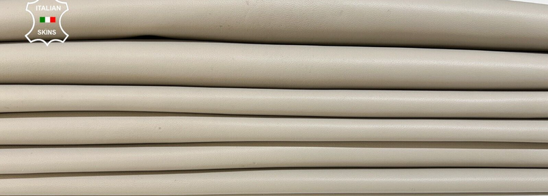 LIGHT GRAY Thick Soft Italian Lamb Sheep leather hide 2 skins 14sqf 1.1mm #B8556