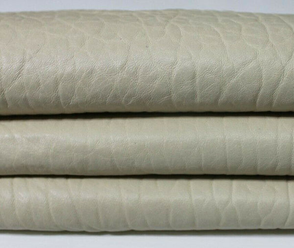 BEIGE NATURAL GRAINY Italian Lambskin leather skin skins hide 6sqf 1.1mm #A5889