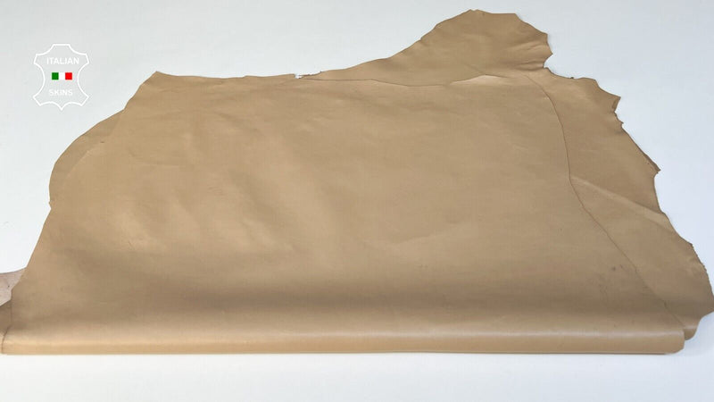 SAND BEIGE Thin Italian Lambskin Sheep leather hides 2 skins 10+sqf 0.6mm #B8936