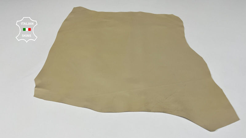 BEIGE CREAM Soft Italian Lambskin leather hides Bookbinding 4sqf 1.0mm #B4530